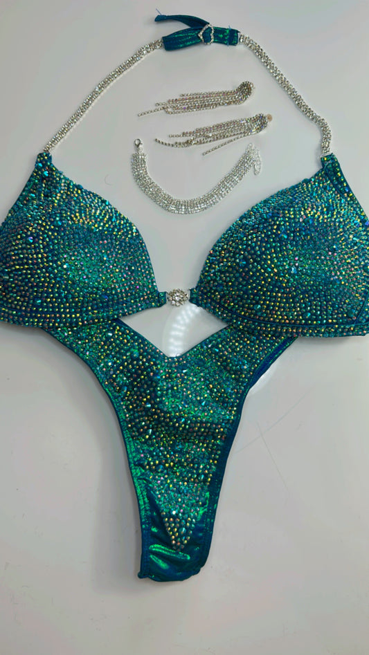 Water blue bikini IFBB/ NPC